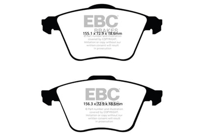 EBC 07 - 13 Mazda 3 2.3 Turbo Greenstuff Front Brake Pads Brake Pads - Performance