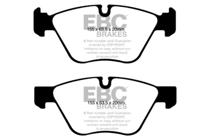 EBC 08 - 10 BMW 128 3.0 Yellowstuff Front Brake Pads Brake Pads - Performance