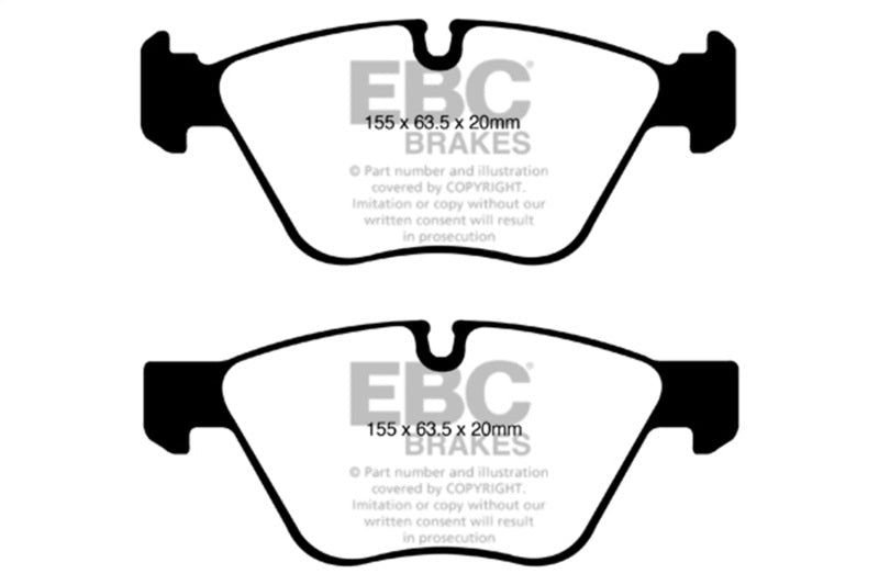 EBC 08 - 10 BMW 128 3.0 Yellowstuff Front Brake Pads Brake Pads - Performance