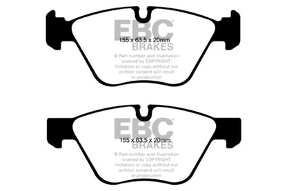 EBC 08 - 10 BMW 128 3.0 Yellowstuff Front Brake Pads Brake Pads - Performance