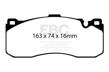 EBC 08 - 10 BMW 135 3.0 Twin Turbo Redstuff Front Brake Pads Brake Pads - Performance