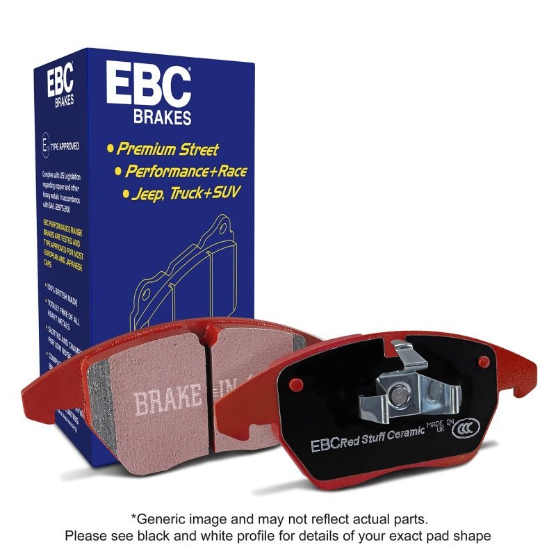 EBC 08 - 10 BMW 135 3.0 Twin Turbo Redstuff Front Brake Pads Brake Pads - Performance