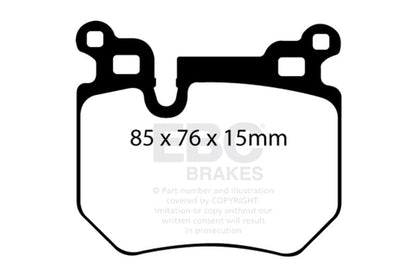 EBC 08 - 10 BMW 135 3.0 Twin Turbo Redstuff Rear Brake Pads Brake Pads - Performance