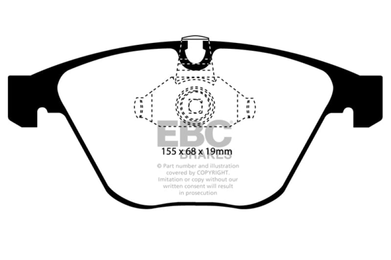 EBC 08 - 10 BMW M3 4.0 (E90) Redstuff Front Brake Pads Brake Pads - Performance