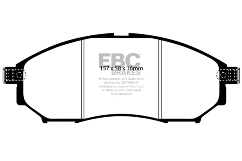 EBC 08 - 13 Infiniti EX35 3.5 Greenstuff Front Brake Pads Brake Pads - Performance