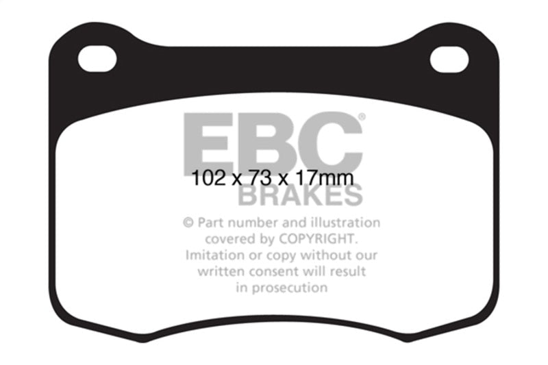 EBC 08+ Lexus IS - F 5.0 Yellowstuff Rear Brake Pads Brake Pads - Performance