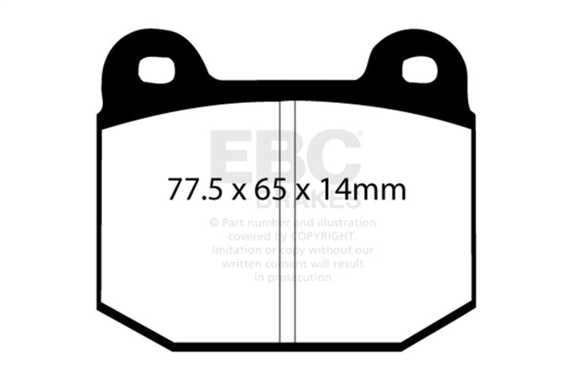 EBC 08+ Lotus 2 - Eleven 1.8 Supercharged Redstuff Front Brake Pads Brake Pads - Performance