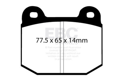 EBC 08+ Lotus 2 - Eleven 1.8 Supercharged Redstuff Front Brake Pads Brake Pads - Performance