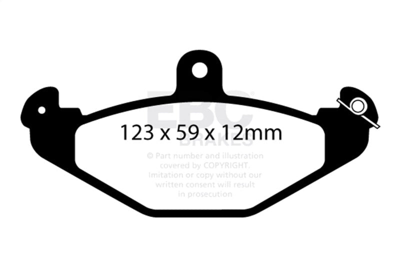 EBC 08+ Lotus 2 - Eleven 1.8 Supercharged Redstuff Rear Brake Pads Brake Pads - Performance