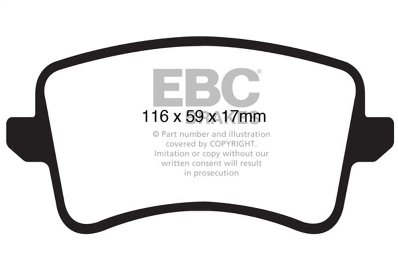 EBC 09 - 11 Audi A4 2.0 Turbo Greenstuff Rear Brake Pads Brake Pads - Performance