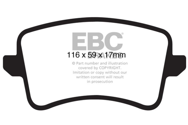 EBC 09 - 11 Audi A4 2.0 Turbo Greenstuff Rear Brake Pads Brake Pads - Performance