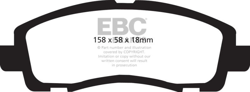 EBC 09 - 14 Acura TL 3.5 Yellowstuff Front Brake Pads Brake Pads - Performance