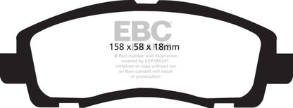 EBC 09 - 14 Acura TL 3.5 Yellowstuff Front Brake Pads Brake Pads - Performance
