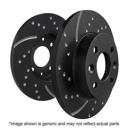 EBC 09 - 14 Mini Hardtop 1.6 Turbo J.C Works GD Sport Rear Rotors Brake Rotors - Slot & Drilled