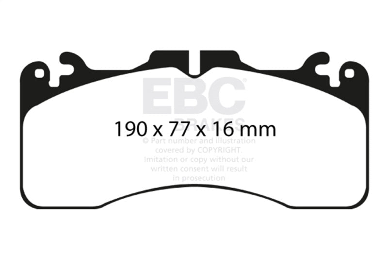 EBC 09+ Lexus LS460 4.6 Sport Redstuff Front Brake Pads Brake Pads - Performance