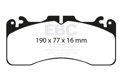 EBC 09+ Lexus LS460 4.6 Sport Redstuff Front Brake Pads Brake Pads - Performance