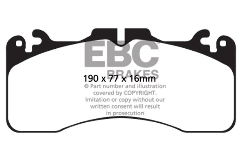 EBC 09+ Lexus LS460 4.6 Sport Redstuff Front Brake Pads Brake Pads - Performance