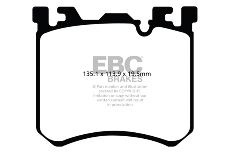 EBC 10 - 13 BMW X5M 4.4 Twin Turbo Redstuff Front Brake Pads Brake Pads - Performance