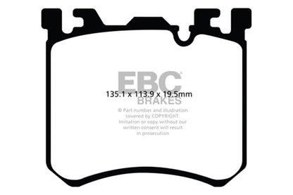 EBC 10 - 13 BMW X5M 4.4 Twin Turbo Redstuff Front Brake Pads Brake Pads - Performance