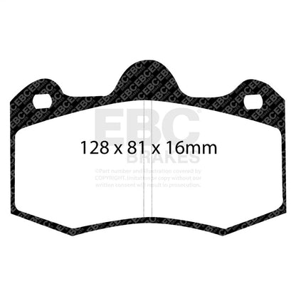 EBC 10+ Lotus Evora 3.5 Redstuff Front Brake Pads Brake Pads - Performance