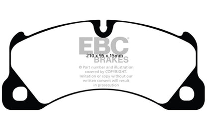 EBC 10+ Volkswagen Touareg 3.0 Supercharged Hybrid Redstuff Front Brake Pads Brake Pads - Performance