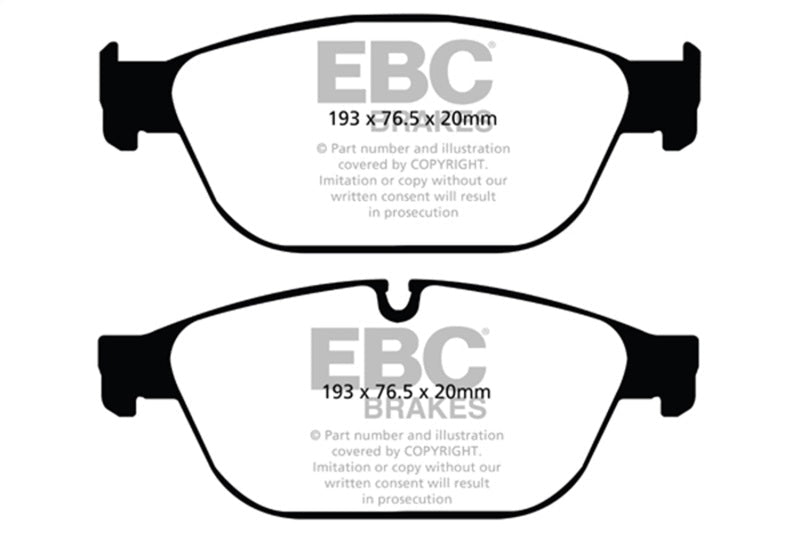 EBC 11 - 12 Audi A8 Quattro 3.0 Supercharged Redstuff Front Brake Pads Brake Pads - Performance