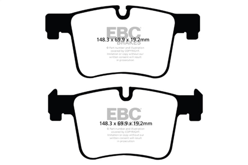 EBC 11+ BMW X3 2.0 Turbo (F25) Redstuff Front Brake Pads Brake Pads - Performance