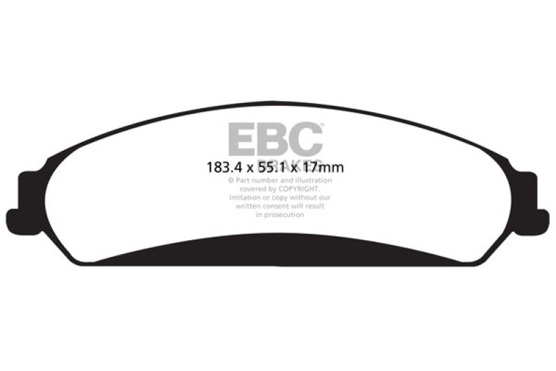 EBC 11+ Chrysler 300C 5.7 Redstuff Front Brake Pads Brake Pads - Performance