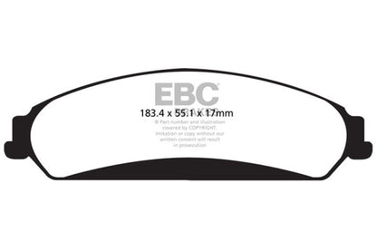 EBC 11+ Chrysler 300C 5.7 Redstuff Front Brake Pads Brake Pads - Performance