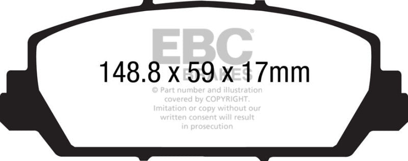 EBC 12+ Acura RDX 3.5 Greenstuff Front Brake Pads Brake Pads - Performance