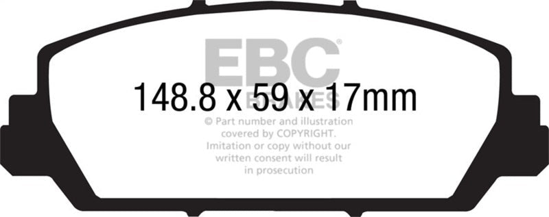 EBC 12+ Acura RDX 3.5 Greenstuff Front Brake Pads Brake Pads - Performance