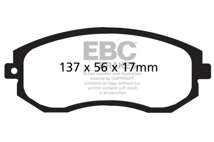 EBC 12+ Scion FR - S 2 Greenstuff Front Brake Pads Brake Pads - Performance