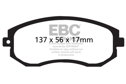 EBC 12+ Scion FR - S 2 Greenstuff Front Brake Pads Brake Pads - Performance