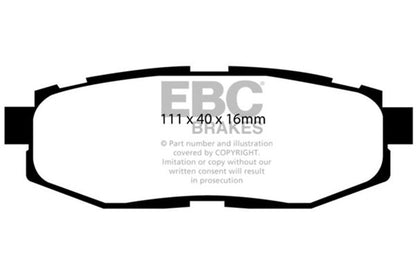 EBC 12+ Scion FR - S 2 Greenstuff Rear Brake Pads Brake Pads - Performance