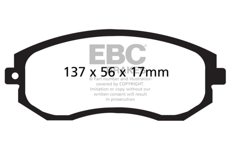 EBC 12+ Scion FR - S 2 Redstuff Front Brake Pads Brake Pads - Performance