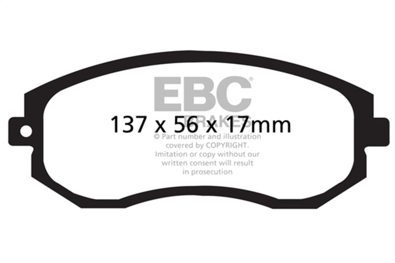 EBC 12+ Scion FR - S 2 Redstuff Front Brake Pads Brake Pads - Performance