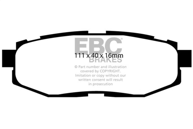 EBC 12+ Scion FR - S 2 Redstuff Rear Brake Pads Brake Pads - Performance