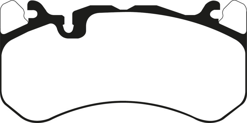 EBC 13 - 14 Audi RS7 4.0TT (w/Cast Iron Rotors & Trapezoid Weights) Redstuff Front Brake Pads Brake Pads - Performance