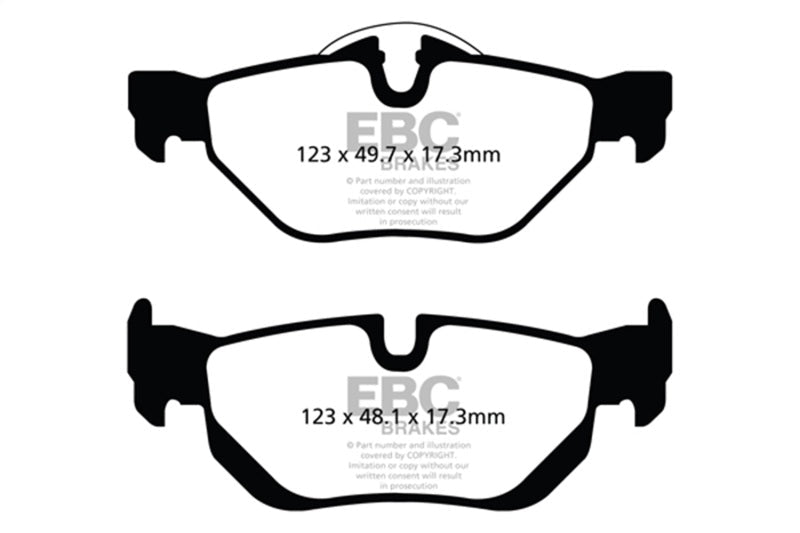EBC 13+ BMW X1 2.0 Turbo (28i) Redstuff Rear Brake Pads Brake Pads - Performance
