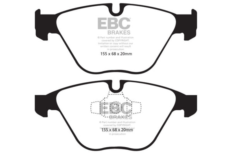 EBC 13+ BMW X1 2.0 Turbo (28i) Yellowstuff Front Brake Pads Brake Pads - Performance