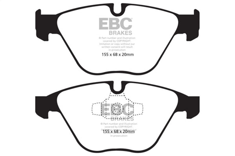 EBC 13+ BMW X1 2.0 Turbo (28i) Yellowstuff Front Brake Pads Brake Pads - Performance