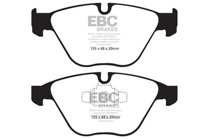 EBC 13+ BMW X1 2.0 Turbo (28i) Yellowstuff Front Brake Pads Brake Pads - Performance