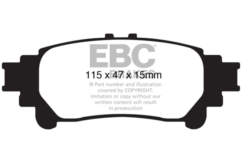 EBC 13+ Lexus GS350 3.5 RWD Redstuff Rear Brake Pads Brake Pads - Performance