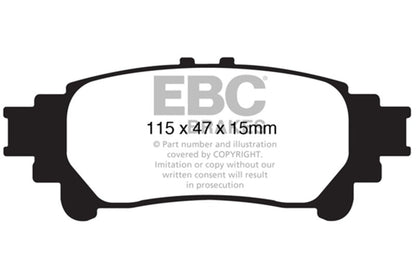 EBC 13+ Lexus GS350 3.5 RWD Redstuff Rear Brake Pads Brake Pads - Performance