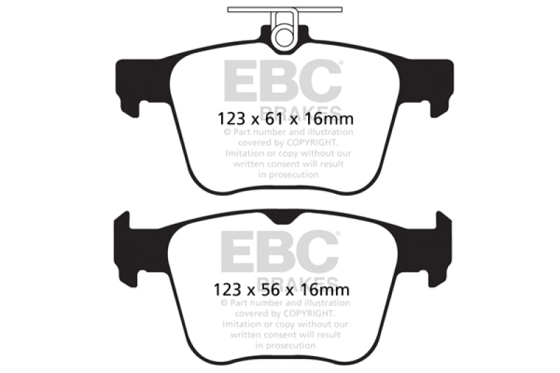 EBC 14 - 20 Audi S3 2.0 Turbo Redstuff Rear Brake Pads Brake Pads - Performance