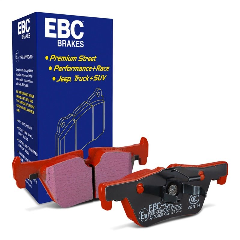 EBC 14+ BMW 228 Coupe 2.0 Turbo ATE calipers Redstuff Rear Brake Pads Brake Pads - Performance