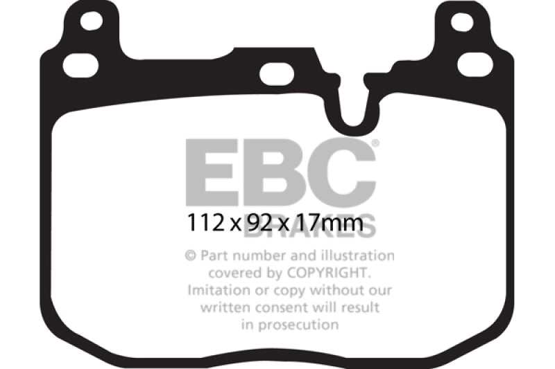 EBC 14+ BMW 228 Coupe 2.0 Turbo Brembo calipers Greenstuff Front Brake Pads Brake Pads - Performance