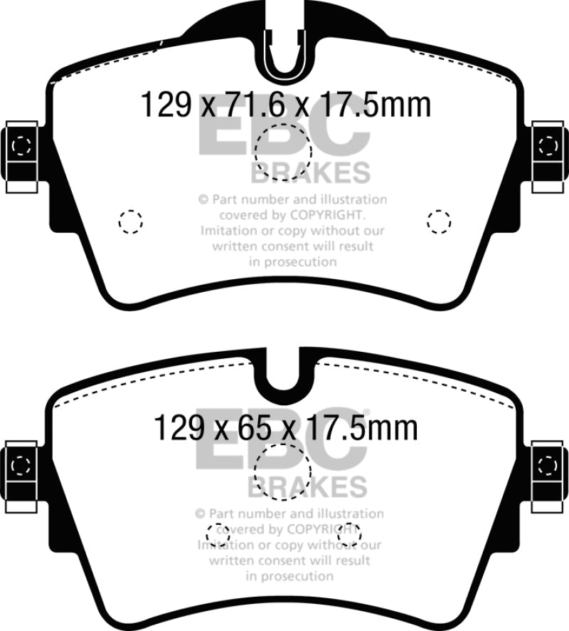 EBC 14+ Mini Hardtop 2.0 Turbo Cooper S Redstuff Front Brake Pads Brake Pads - Performance