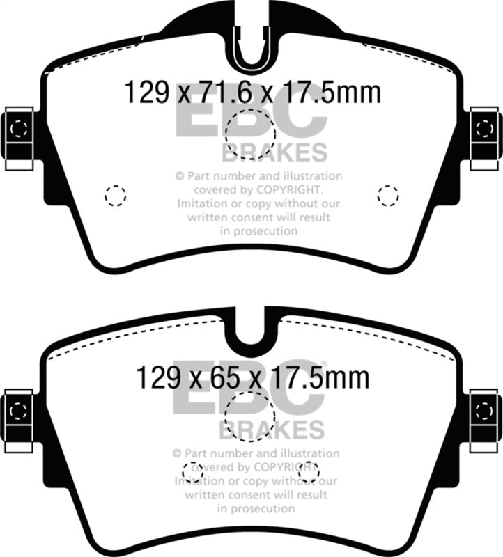 EBC 14+ Mini Hardtop 2.0 Turbo Cooper S Redstuff Front Brake Pads Brake Pads - Performance