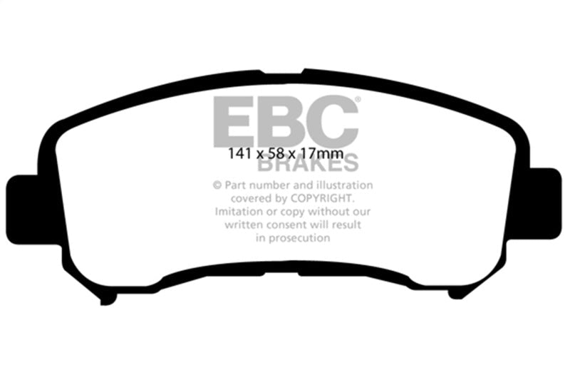 EBC 14+ Nissan Juke 1.6 Turbo Nismo RS Redstuff Front Brake Pads Brake Pads - Performance